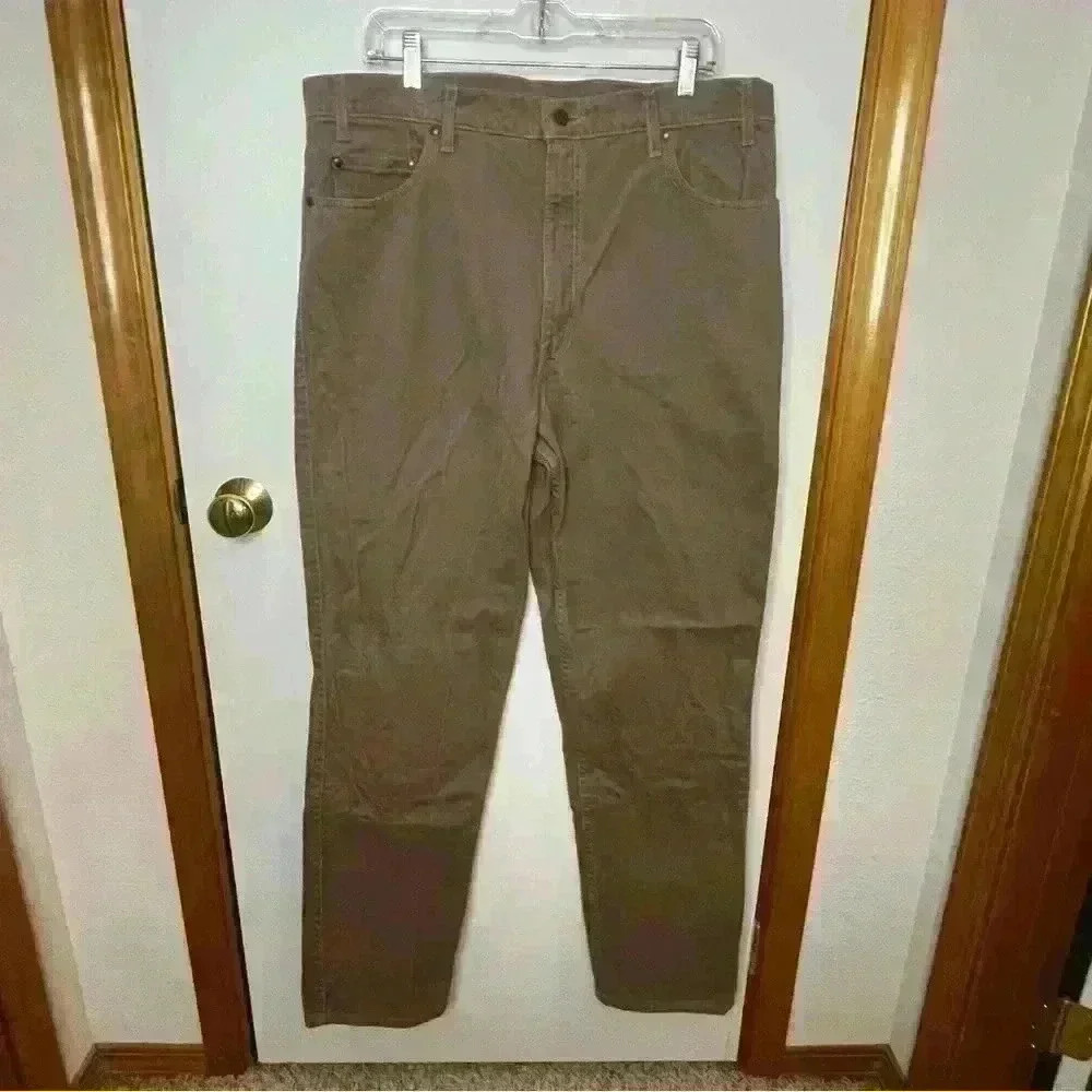Vintage Levi’s 540 Relaxed Orange Tab  Jeans Mens 38x34 Tan Brown Straight‎ Leg